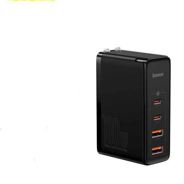HKM-103571 Fast Charging Gallium Nitride Charger for Mobile Devices - Compact Black or White Design