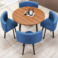 HKM-103571 Modern 4-Seater Dining Table Set with Durable Chairs for Home Furniture