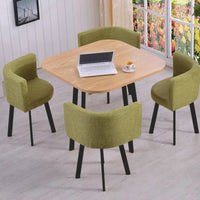 HKM-103571 Modern 4-Seater Dining Table Set with Durable Chairs for Home Furniture