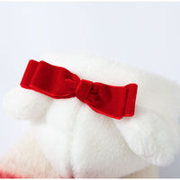 HKM-1036861 Festive Red & White Plaid Pet Dress and Hoodie Set for Small Dogs and Cats