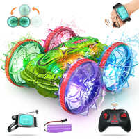 HKM-103699 Colorful 2.4G Amphibious Double-Sided Stunt Car with Four-Wheel Drive and Remote Control for Indoor/Outdoor Fun