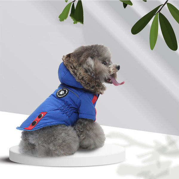 HKM-1037373 Cotton Chest-Back Zip Jacket for Dogs in Multiple Colors and Sizes
