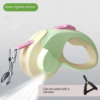HKM-1037885 Retractable Pet Leash with Light - 3M & 5M ABS Nylon Rope for Outings