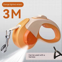 HKM-1037885 Retractable Pet Leash with Light - 3M & 5M ABS Nylon Rope for Outings