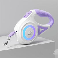 HKM-1037885 Retractable Pet Leash with Light - 3M & 5M ABS Nylon Rope for Outings