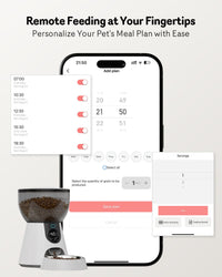 HKM-1039549 Automatic Cat Feeder with HD Camera, Night Vision, 5G WiFi, 2-Way Audio & Smart Alerts - 4L Capacity