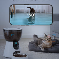 HKM-1039549 Automatic Cat Feeder with HD Camera, Night Vision, 5G WiFi, 2-Way Audio & Smart Alerts - 4L Capacity