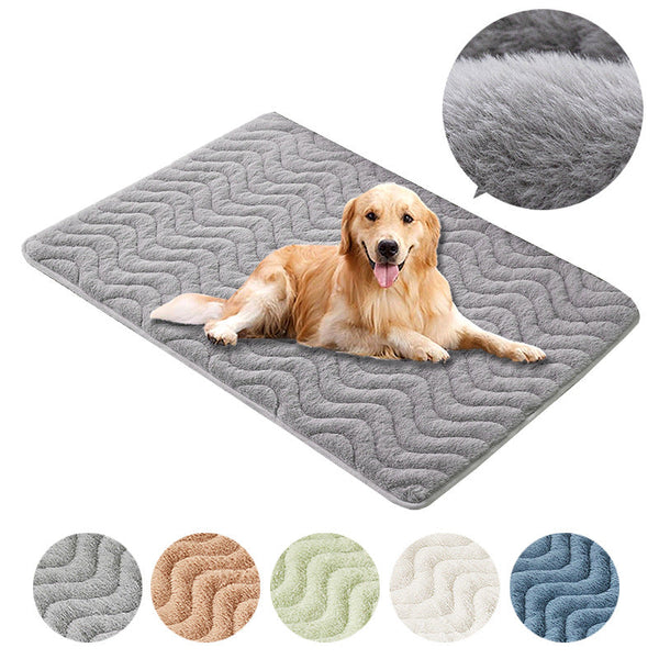 HKM-1039933 Plush Thick and Warm Pet Bed Cushion for Dogs and Cats - Sleeping Nest for Kennels and Cages