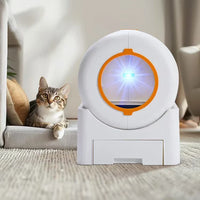 HKM-104147 Smart Self-Cleaning Cat Litter Box with Odor Control, 64L Capacity, APP-Controlled, Quiet Operation