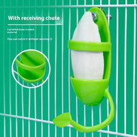 HKM-1041853 Colorful Plastic Bird Feeder - Green Squid Skeleton, Blue Vegetable Basket, Yellow Egg Rack Options