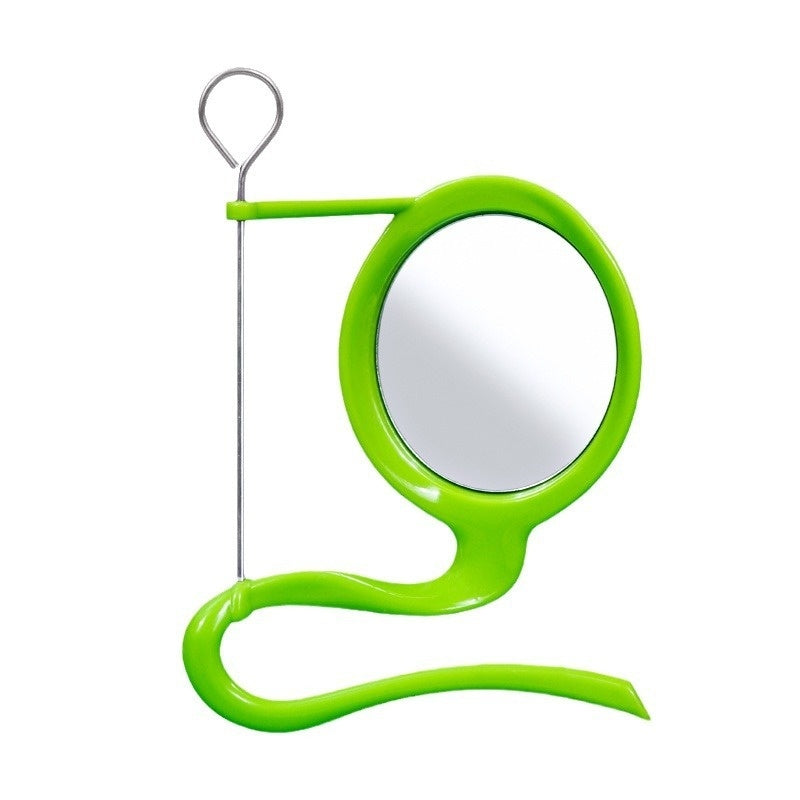 HKM-1041853 Colorful Plastic Bird Feeder - Green Squid Skeleton, Blue Vegetable Basket, Yellow Egg Rack Options