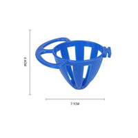 HKM-1041853 Colorful Plastic Bird Feeder - Green Squid Skeleton, Blue Vegetable Basket, Yellow Egg Rack Options