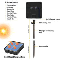HKM-104211 Waterproof Solar LED String Light for Outdoor Christmas Tree Decoration