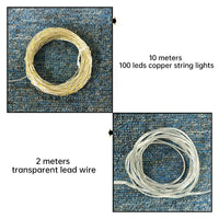 HKM-104211 Waterproof Solar LED String Light for Outdoor Christmas Tree Decoration