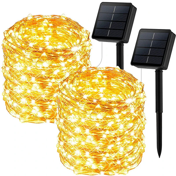 HKM-104211 Waterproof Solar LED String Light for Outdoor Christmas Tree Decoration