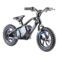 HKM-104275 12-Inch Electric Balance Bike for Kids, 250W Brushless Hub Motor, Aluminum Alloy Frame, Disc Brake, Adjustable Saddle