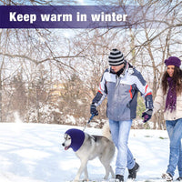 HKM-1042877 Thickened Warm Earmuffs for Pets - Available in Blue, Purple, and Gray