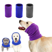 HKM-1042877 Thickened Warm Earmuffs for Pets - Available in Blue, Purple, and Gray