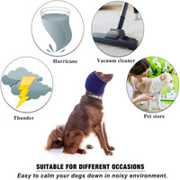 HKM-1042877 Thickened Warm Earmuffs for Pets - Available in Blue, Purple, and Gray