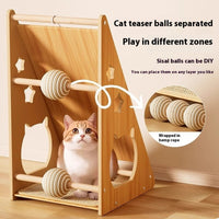 HKM-1044029 Vertical Wear-Resistant Cat Scratch Board with Sisal Hemp Rope