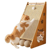 HKM-1044029 Vertical Wear-Resistant Cat Scratch Board with Sisal Hemp Rope