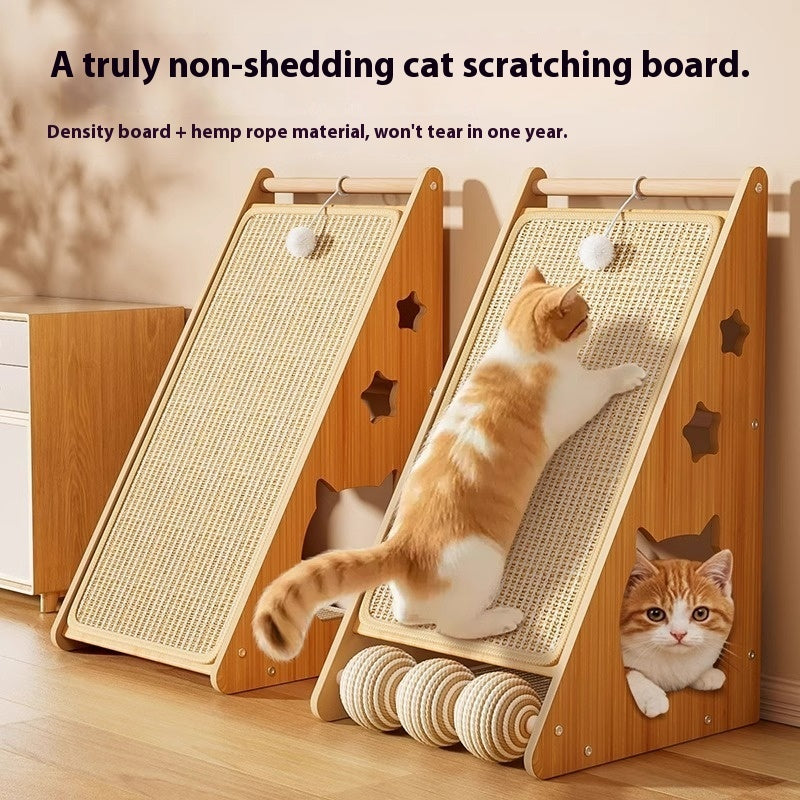 HKM-1044029 Vertical Wear-Resistant Cat Scratch Board with Sisal Hemp Rope