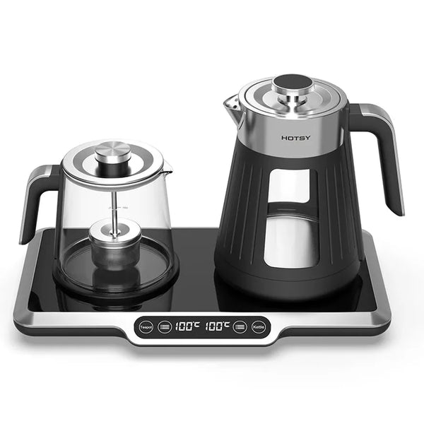 HKM-104467 2.6L Electric Glass Kettle with Double Layers and Digital Keep Warm Function
