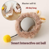 HKM-1045309 Automatic Interactive Rolling Ball Toy for Cats and Dogs, Durable Self-Moving Pet Playball