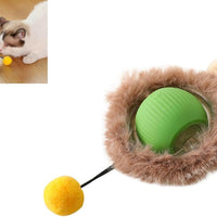 HKM-1045309 Automatic Interactive Rolling Ball Toy for Cats and Dogs, Durable Self-Moving Pet Playball