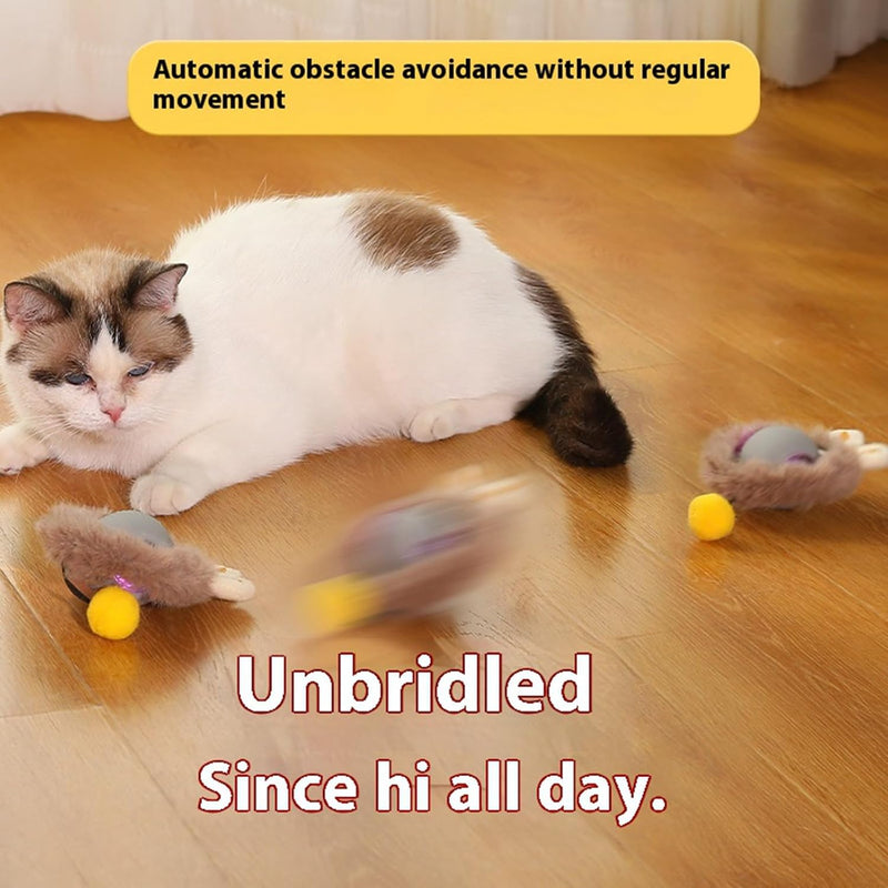 HKM-1045309 Automatic Interactive Rolling Ball Toy for Cats and Dogs, Durable Self-Moving Pet Playball