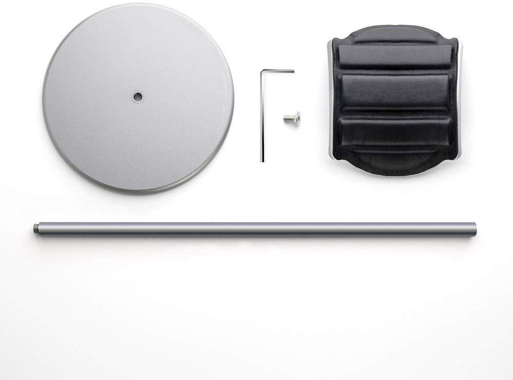 HKM-104531 Metal Helmet Holder Stand for Earphones - Space-Saving Design in Grey Aluminum Alloy