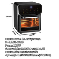 HKM-104595 10L PANERKA Air Fryer with Viewing Window, 1350W Non-Fryer Kitchen Appliance for Household and Commercial Use
