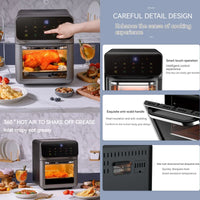 HKM-104595 10L PANERKA Air Fryer with Viewing Window, 1350W Non-Fryer Kitchen Appliance for Household and Commercial Use