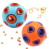 HKM-1046461 Interactive Dog Rubber Balls with Bell Sound - 2-Pack Chew Toys for Small Dogs and Puppies