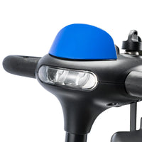 HKM-104723 Adjustable Portable 4-Wheel Electric Mobility Scooter with Removable Battery, Max Speed 10 km/h, Range 18 km, Waterproof, Blue