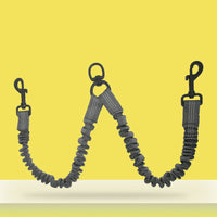 HKM-1047613 Reflective Double Head Strap Dog Leash - Versatile Design for Two Dogs, Various Colors