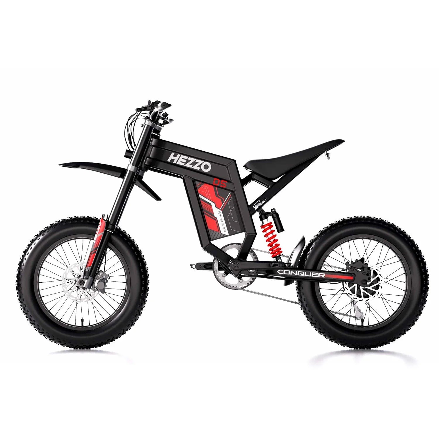 HKM-104787 60V 3000W D5Pro Electric Fat E-Bike with 30AH Battery and Off-Road Tires