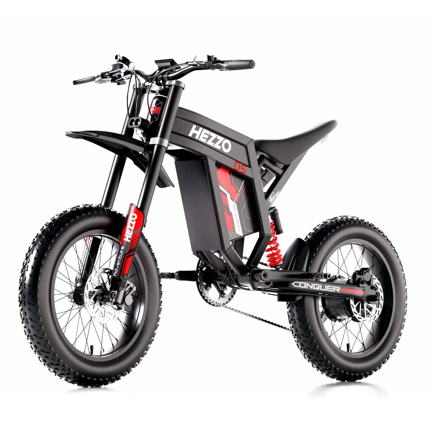 HKM-104787 60V 3000W D5Pro Electric Fat E-Bike with 30AH Battery and Off-Road Tires