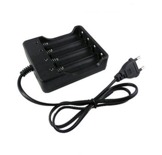 HKM-104915 4-Slot 18650 Lithium Battery Charger for 3.7V/4.2V with Strong Light Function