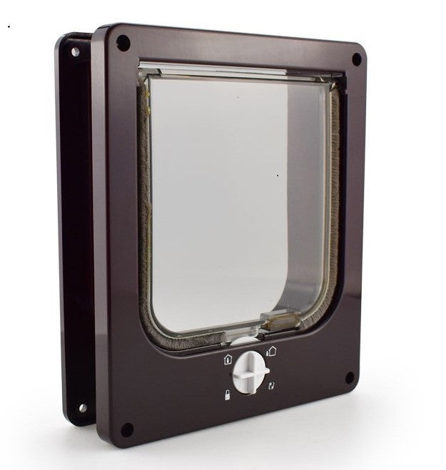 HKM-1049277 Interior Cat and Dog Door with Rotary Lock and Magnetic Closure - Weatherproof, Multiple Sizes Available