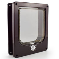 HKM-1049277 Interior Cat and Dog Door with Rotary Lock and Magnetic Closure - Weatherproof, Multiple Sizes Available
