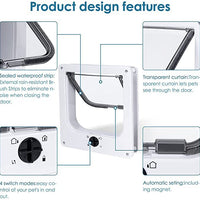 HKM-1049277 Interior Cat and Dog Door with Rotary Lock and Magnetic Closure - Weatherproof, Multiple Sizes Available