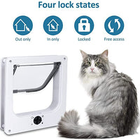 HKM-1049277 Interior Cat and Dog Door with Rotary Lock and Magnetic Closure - Weatherproof, Multiple Sizes Available