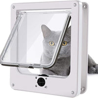 HKM-1049277 Interior Cat and Dog Door with Rotary Lock and Magnetic Closure - Weatherproof, Multiple Sizes Available