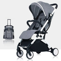 HKM-105043 Compact Lightweight Folding Stroller for Travel - Easy to Use Baby Pushchair Pram with Toddler Safety Features