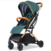HKM-105043 Compact Lightweight Folding Stroller for Travel - Easy to Use Baby Pushchair Pram with Toddler Safety Features
