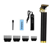 HKM-105043 Rechargeable Electric Hair Clipper with Gold Steel Blade and USB Charger