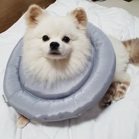 HKM-1051581 Pet Anti-Licking Ring in Dark Blue and Light Gray - General Use