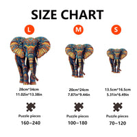 HKM-105299 DIY Unique Shape Wooden Animal A4 Jigsaw Puzzle for Adults with Wooden Pieces