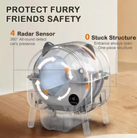 HKM-105299 Extra Large Smart Automatic Cat Litter Box with Eco-friendly Design and Large Capacity for Easy Indoor Cleaning